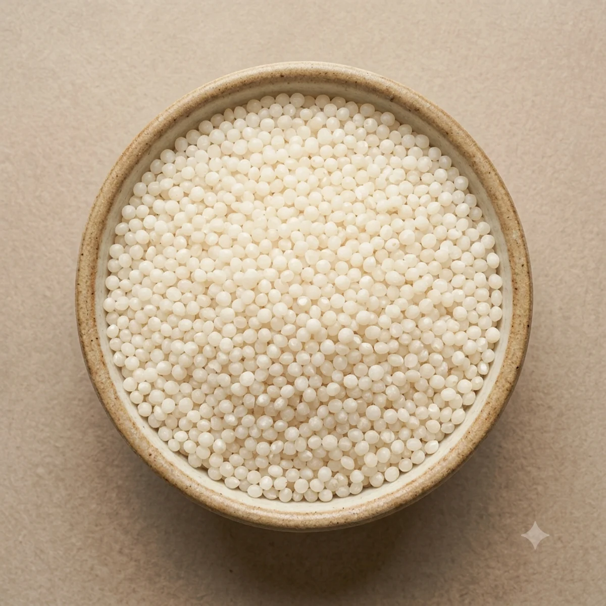 Bullet rice grains in a bowl